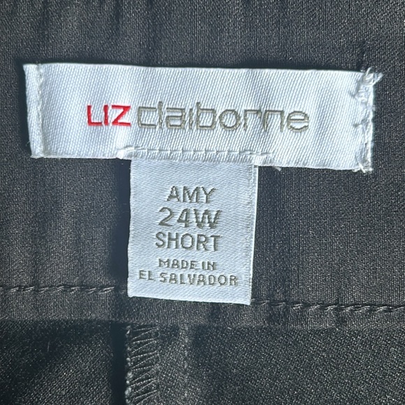 NWT Liz Claiborne mid rise Amy straight leg pull on pants size 24W SHORT - Picture 4 of 5